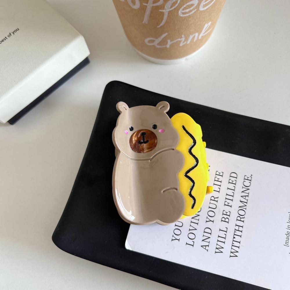 Capibara Animal Hair Clip Pet Corgi Dog Shark Clip Personalized Acetate Cat Hair Claw  Female