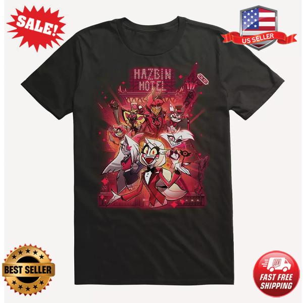 Hazbin Hotel Group T-Shirt XXXXL