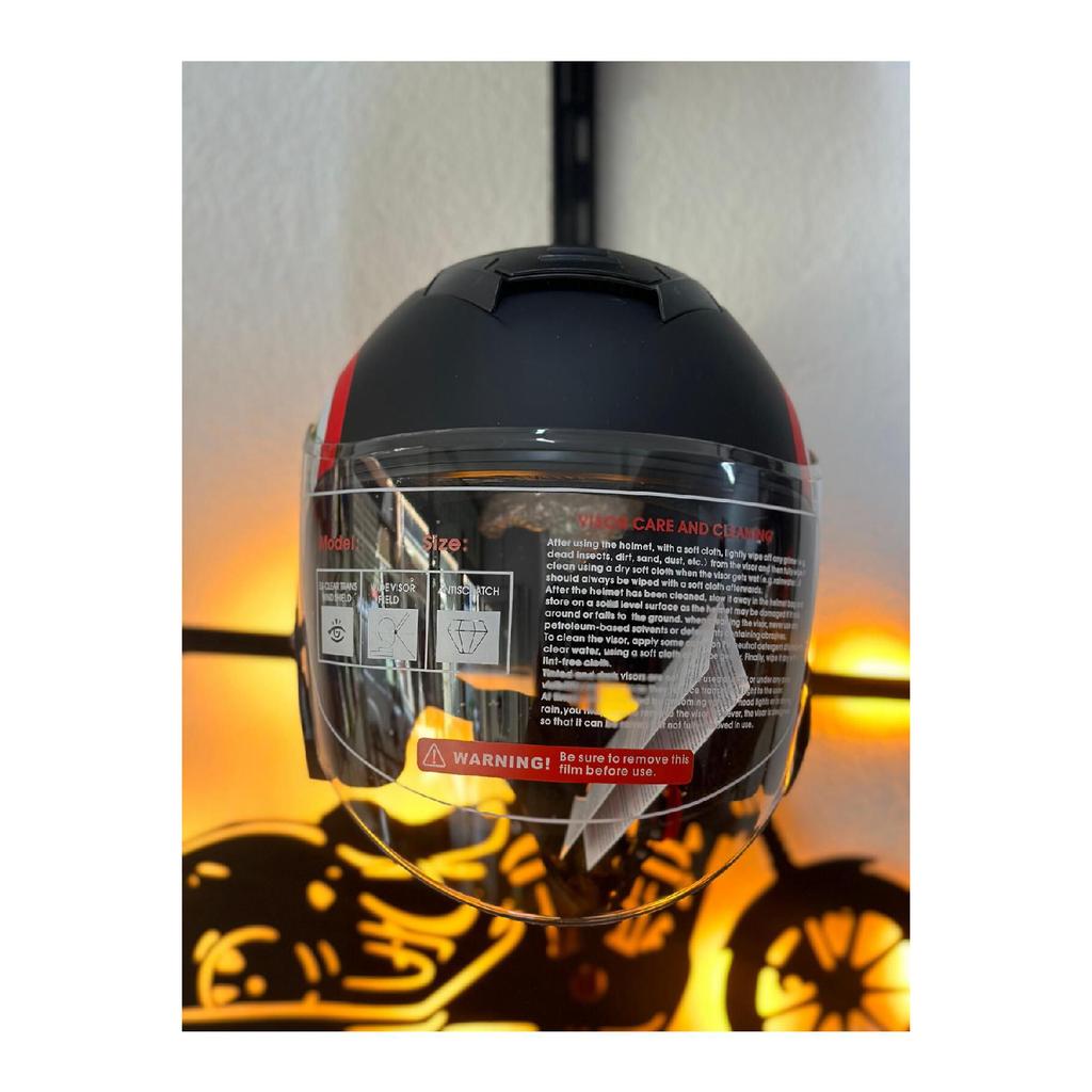 Jk 526 Half Helmet With Sun Visor