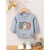 European Size Spring And Autumn Baby Girl Comfortable Easy Printed Pattern Versatile Round Neck Hoodie