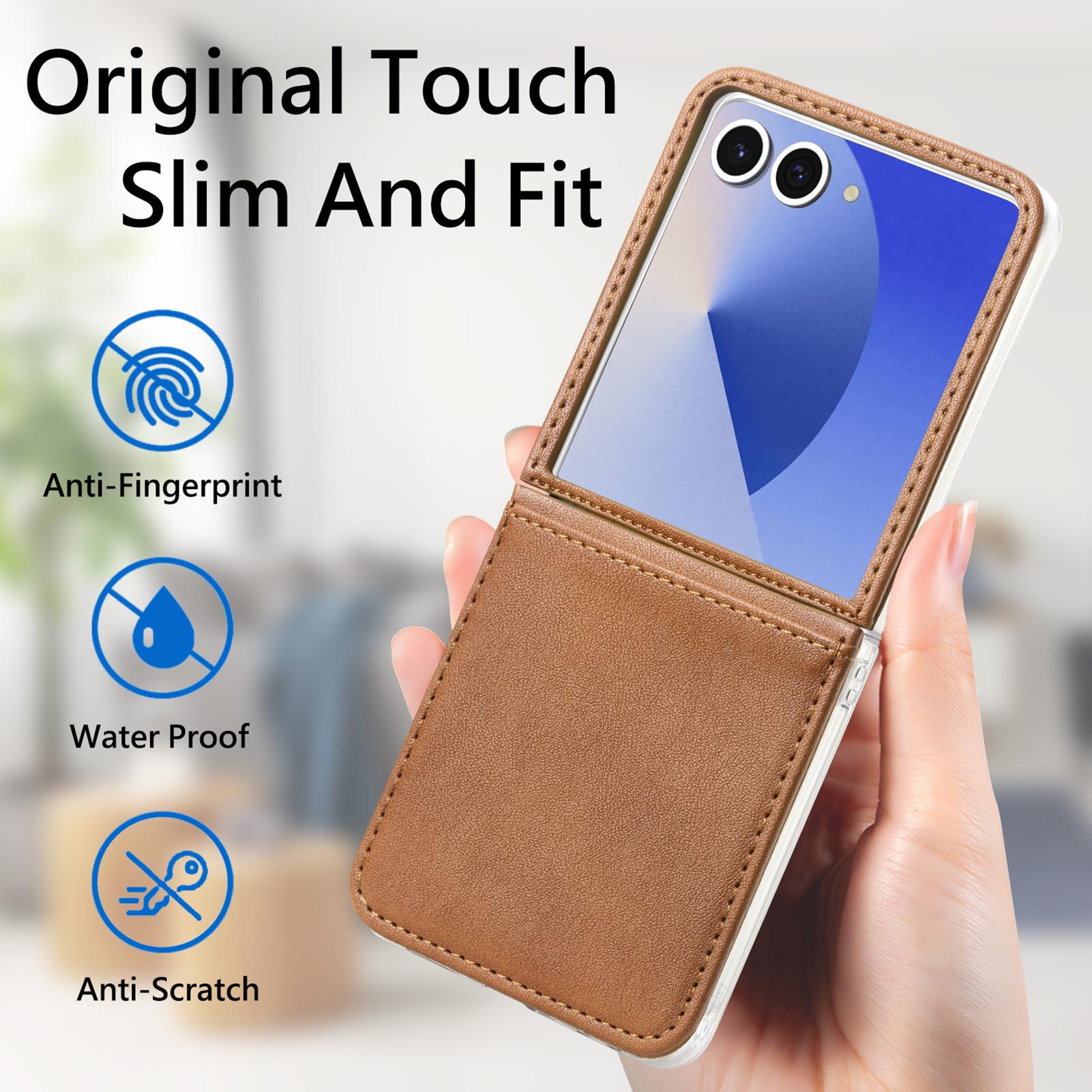 

Card Slot Holder Luxury Leather Bag Case for Samsung Galaxy Z Flip7 5G Flip5 Flip 7 6 Flip6 Flip4 Flip 5 4 3 2 Flip3 Flip2 Galaxy Z Flip6