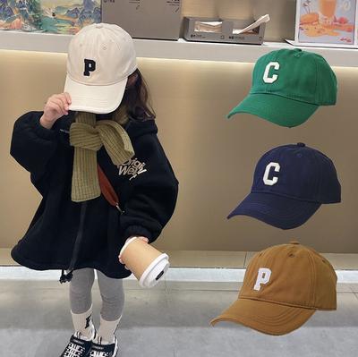 Fashion Letter Children's Baseball Cap Boys Snapback Cap Girls Sun Hat Trendy Korean Version Baby Baseball Cap Kids Accessories