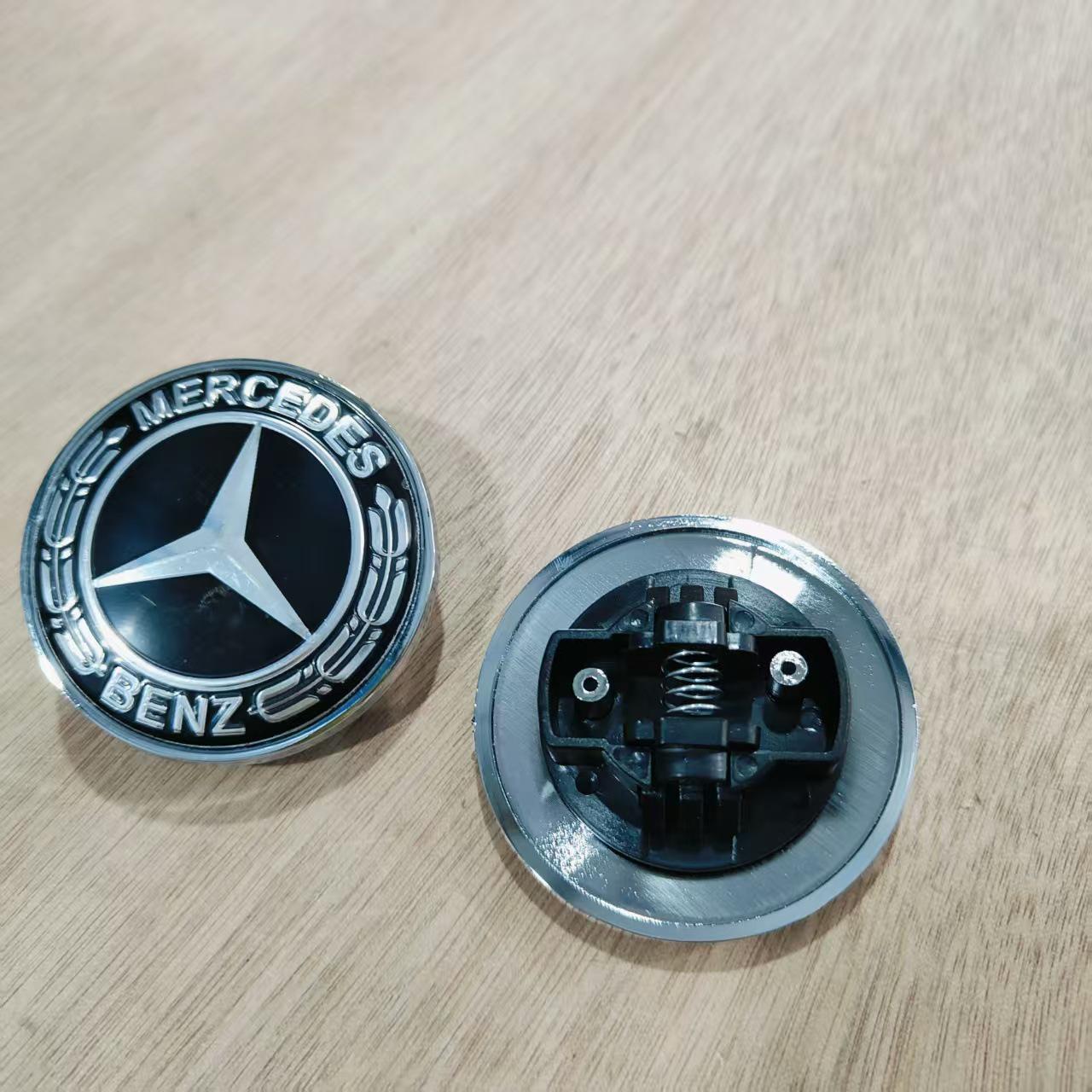 ABCERS Декоративная накладка на капот для Mercedes-Benz GLC, GLK, CLA, CLS – Плоский дизайн с пружиной