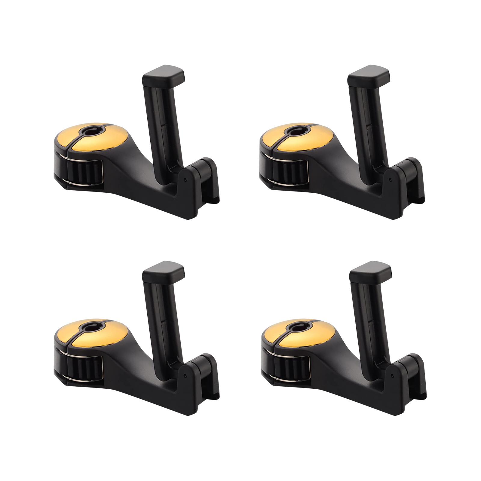 

Скрытый крючок в подголовнике автомобиля 2 в 1, крючки для автомобильных сидений 2 в 1 с держателем для телефона One Size золотой