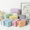 Fresh Simple Striped Cosmetic Bag Large Capacity Makeup Bag Pencil Case Travel Toiletries Bags Toiletry Storage Pouch