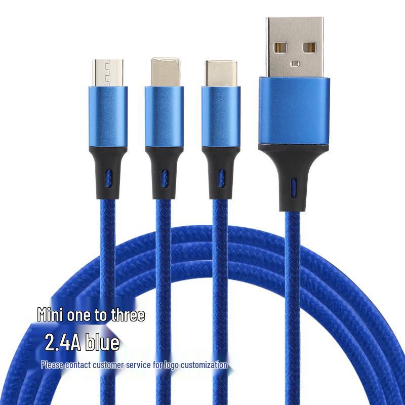 

Кабель USB Type-C 3-в-1 для сверхбыстрой зарядки 100 Вт 6 А для мобильных устройств