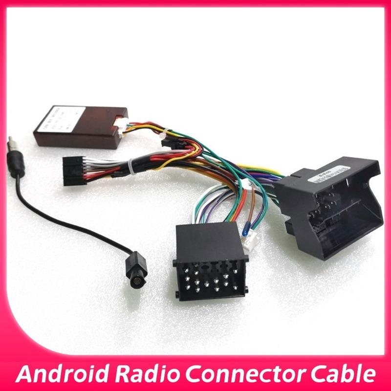 Car Android Radio Canbus Decoder box For BMW E46 / E39 1995 - 2000 E53 1999 16 Pin Wiring Harness Adapter Power Cable