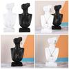 Stylish Neck Model Stand Necklace Showcases Stand Earrings Holder Resin Texture