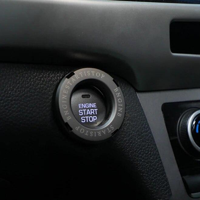 Motorcycle Car Engine Start Stop Button Cover Car Ignition Switch Rotatable Protection Cap Car Interior Accessory Decor Sticker