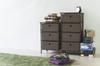 AZUMAYA Easy-Assembly Chest, Brown, 4 Drawers, LFS-702BR