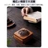 Retro and Antique Wooden Incense Burner with Lid, Round Incense Burner for Buddhist Altars, Incense Holder, Incense Holder for Spiral Incense Sticks a