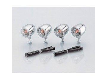 

KITACO Bread Mini Turn Signal Kit JAZZ Chrome/Clear 830-0900141B