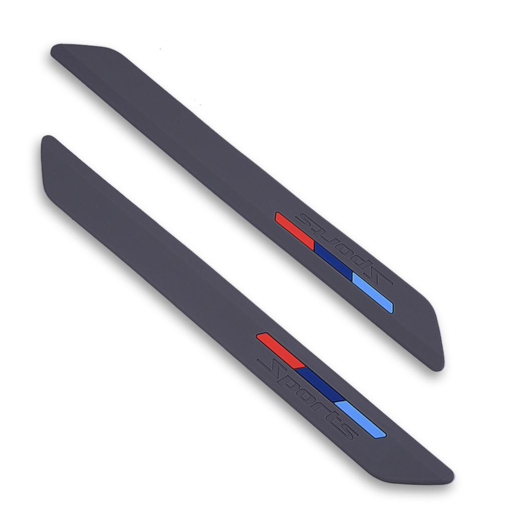 AWP1 runmade Universal Car Front Rear Bumper Sport Protector Corner Guard Rubber Strips Side Bumper Protection Guard Anti-Scratch Pad