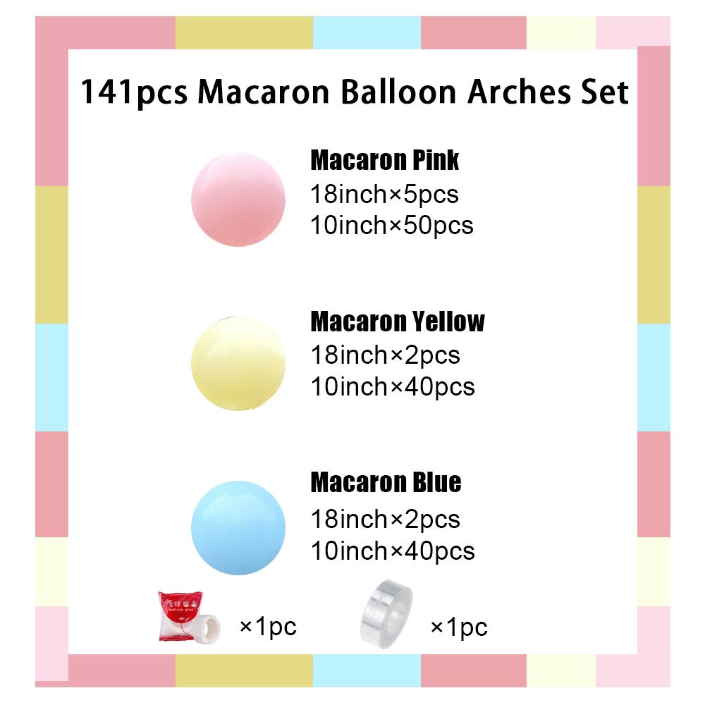 

Macaron Yellow Blue Pink Balloon Garland Arch Kit Birthday Party Decoration Baby Shower Decor Globos Wedding Party Supplies 1set