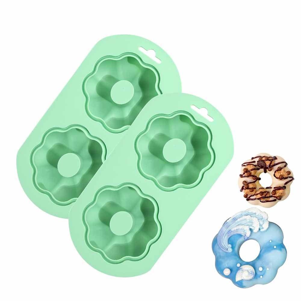 DIY Doughnut Baking Mold Silicone Cake Mold Easy to Demold Silicone Baking Pan  Mousse