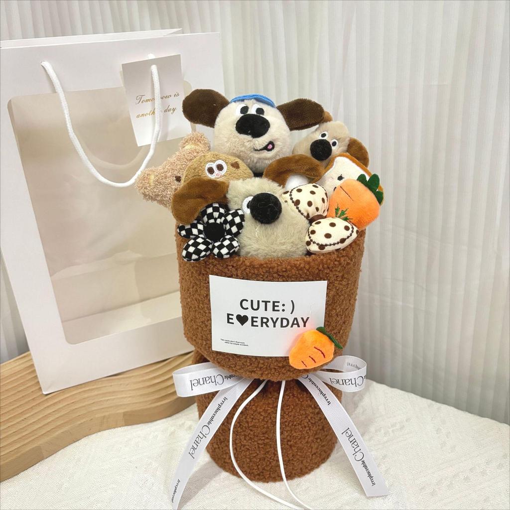 Capybara Cartoon Dog Doll Bouquet: Perfect Mother's Day, Teacher's Day, Birthday Gift for Girlfriend