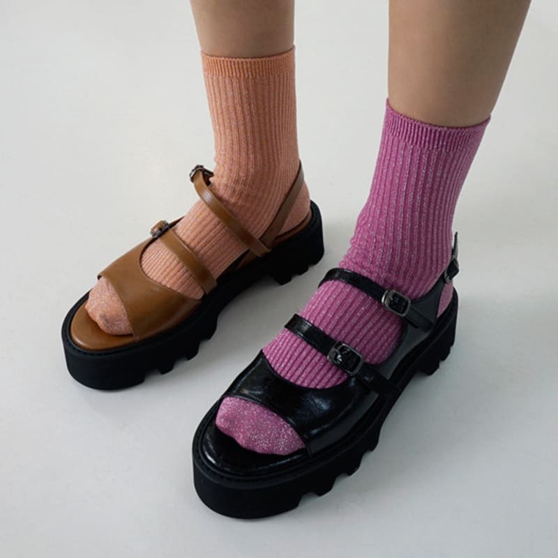 mishuu somuch mishuu somuch metal socks_4color