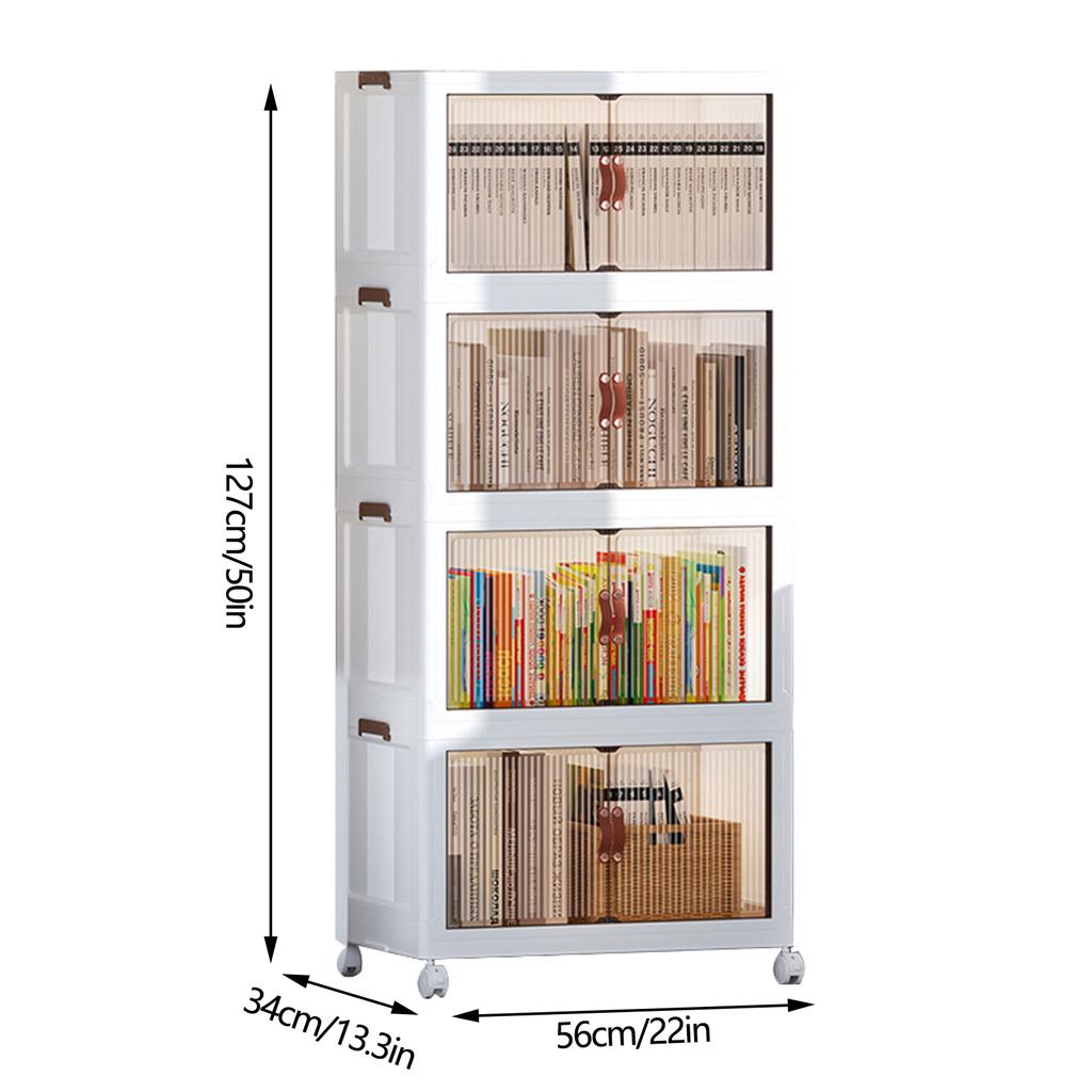 Folding Storage Cabinet Space Saving Organizer Multifunctional Plastic Baby Wardrobe Storage Cabinet Living Room Baby Wardrobe
