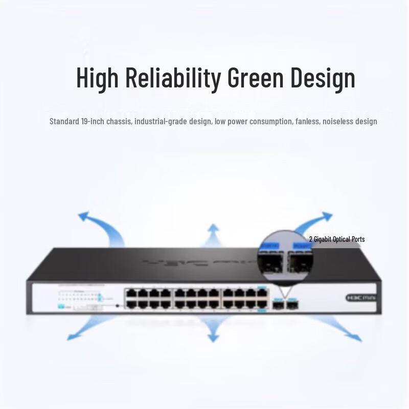 H3C S1326F-E 24-Port Gigabit Cloud Managed Switch