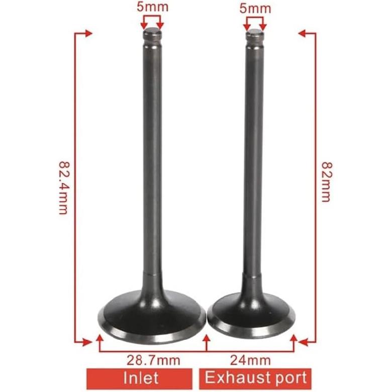 250CC Motorcycle Intake Valve and Exhaust Valve Stem Kit For Ymh TT-R250 TTR250 TTR 250 TT-R 250 1993-2002 2001 2000 1999 199(2x intake 2x exhaust)