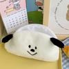 Customized Cartoon Cute Bear Plush Student Pencil Pouch Large Capacity Stationery Case Ladies Cosmetic Bag