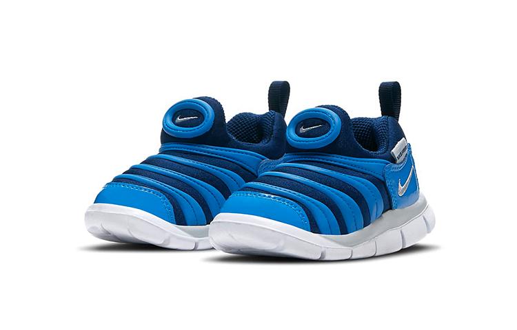 Nike Dynamo Free Caterpillar Low top Sports Casual Shoes Blue White Infant And Toddler 343938-435