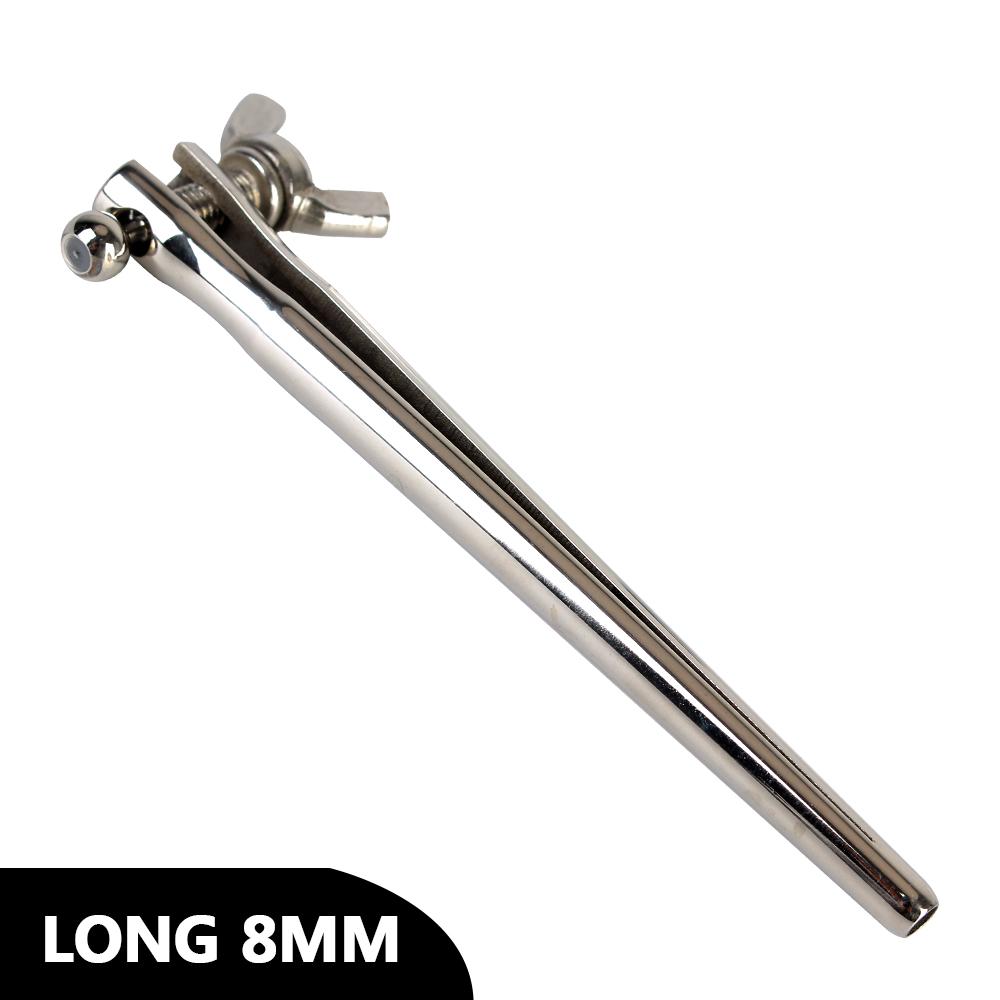 Pęseta ze stali nierdzewnej Medyczna Ekspander 6-8 mm Dźwięk cewki moczowej Korek penisa Dla mężczyzn Dilator penisa Dźwięki Męski masturbator Zabawka erotyczna