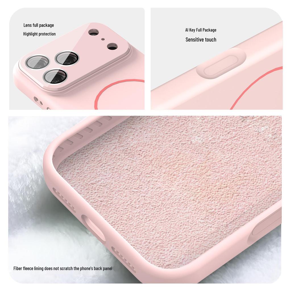 Instantly Transforms: 17-Window iPhone 17 Pro Max Liquid Silicone Case, Apple 16 Magnetic, Drop-Proof