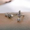 Retro Scout Flower Earrings Niche Design High-end Ear Bone Snails Pulled Ear Dresses