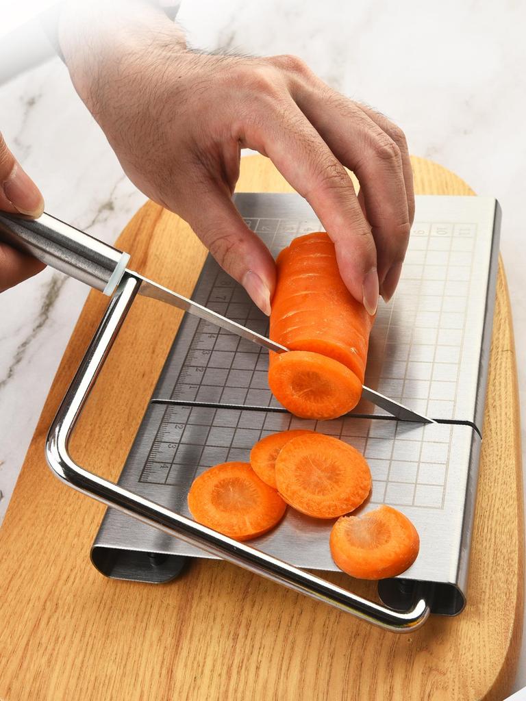 Edelstahl Käse- & Brotschneider mit Skala