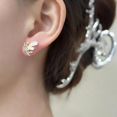 S925 Silver Needle Korean Cute Elf Luxury Design Earrings