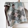 Geometric simplicity contrasting colors double-sided imitation cashmere scarf winter high-end warm shawl