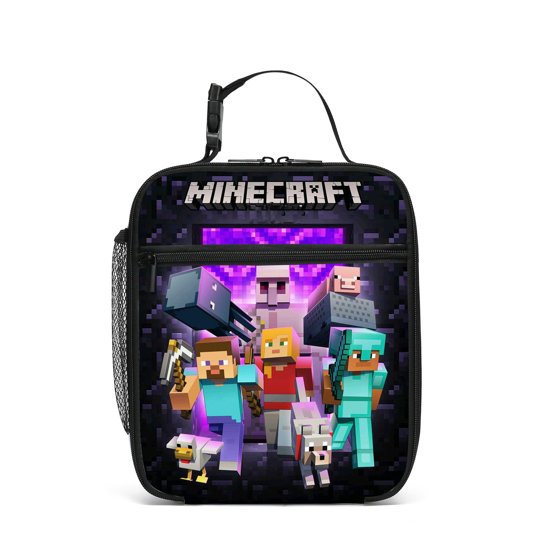 

My World Elementary School School Meal Bag Children S Handheld Satchel Insulation Box Wild Camping Storage Bag Lunch bag