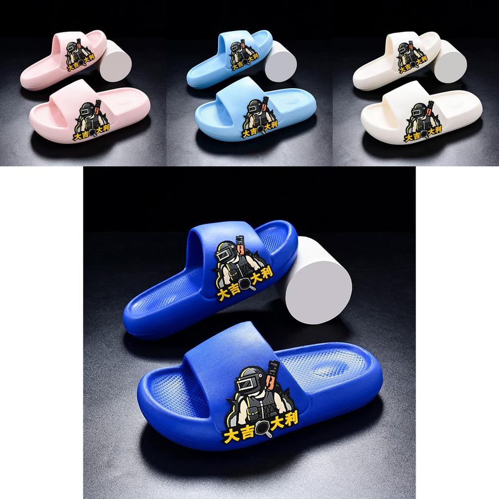 Indoor Lightweight Boys Slippers With Cute Cartoon Style Nonslip Soft Eva Shoes Summer
