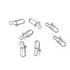 100Pcs Fishing Snap Fastlock Lure Connector Stainless Steel Saltwater Fast Lock Clip for Fishing