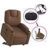 Recliner Chair with Lift Assist Brown Fabric
