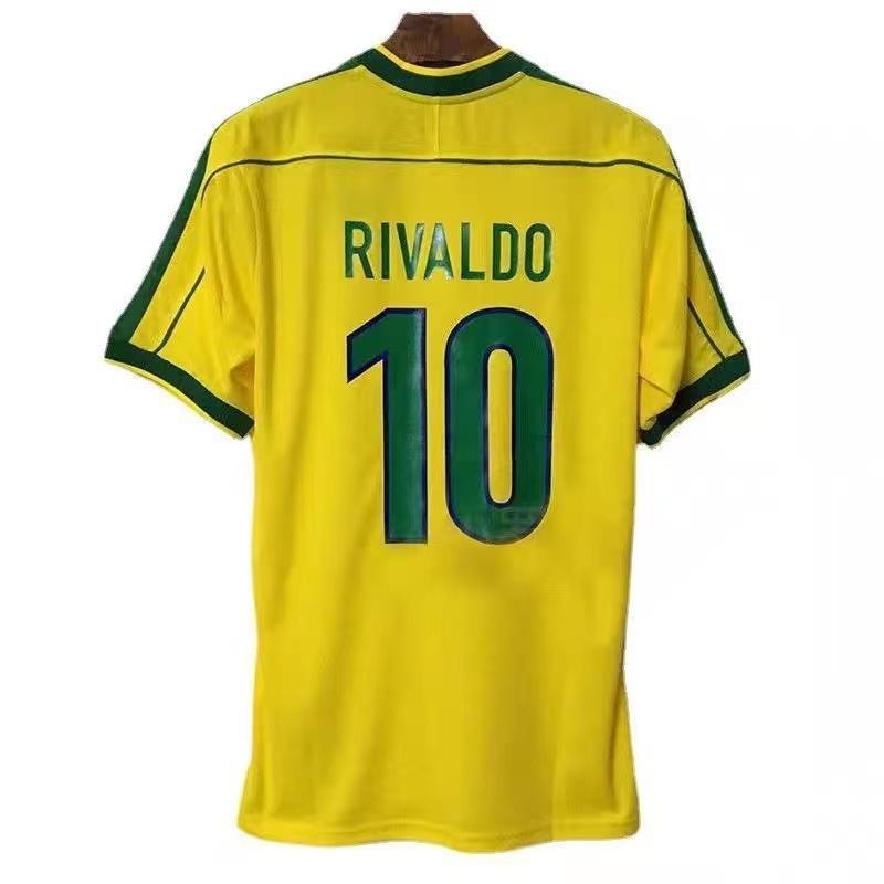 1994-04 Classic Retro Brazilian Jersey No. 9 and No. 10 Ronaldo Jersey Quick-drying Breathable Football Jersey