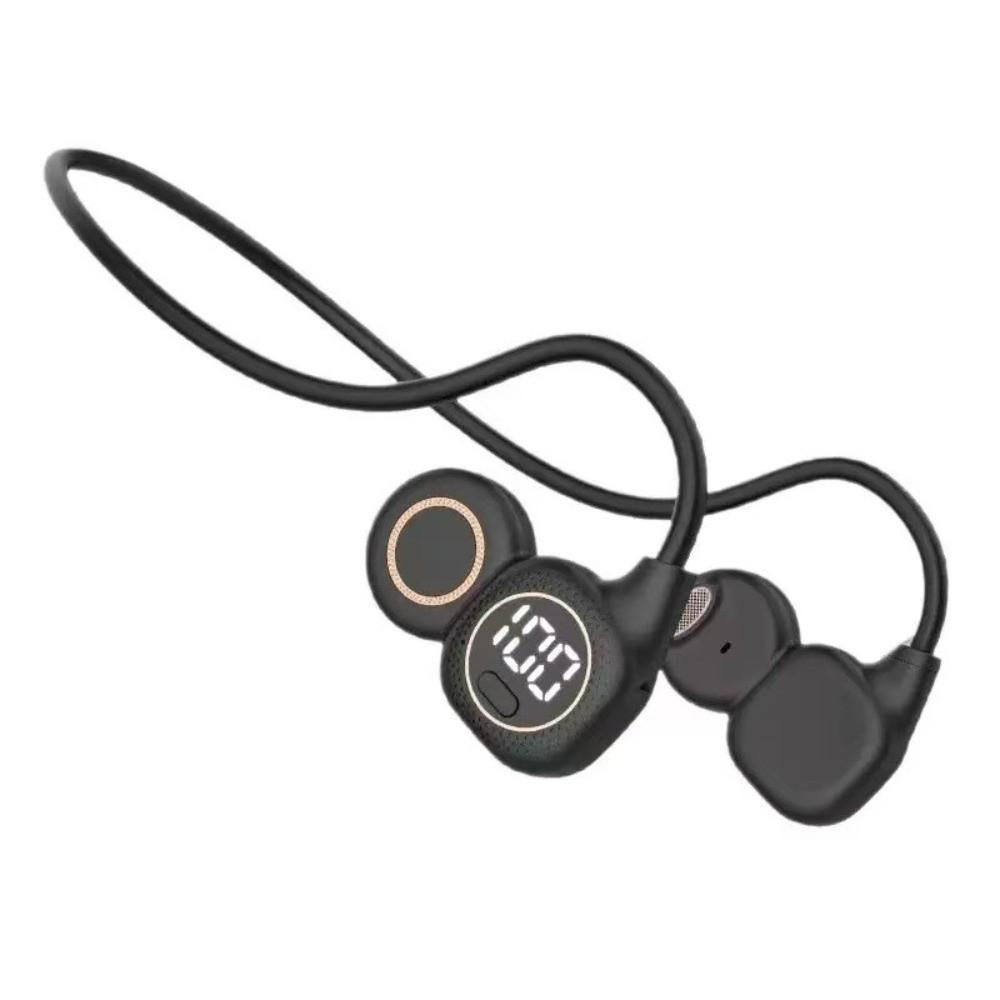 LED Digital Display Wireless Earbuds Neckband Built In Microphone Sport Headset  Karaoke Singing