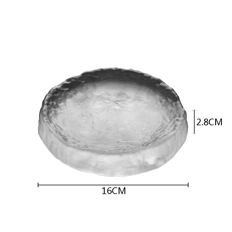 

Простой стеклянный поднос, креативный матовый подстаканник для заваривания чая, поднос для хранения сухофруктов, поднос для торта, десерта, домашний чайный сервиз, аксессуары