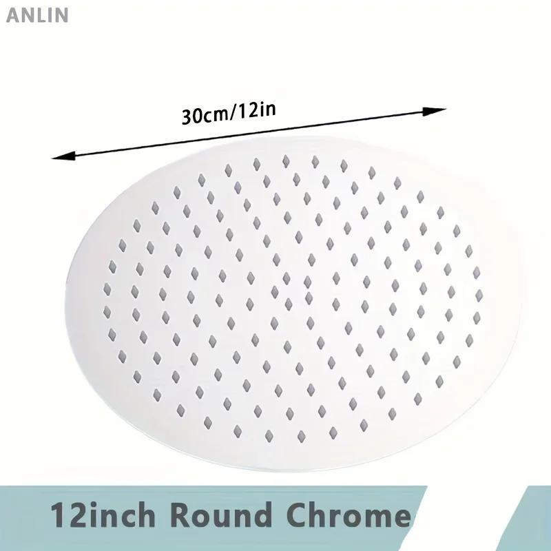 Duschkopf Ultradünn Druckbeaufschlagt Badezimmer Wasserfall Regendusche Badezimmerzubehör Edelstahl Top-Sprinkler