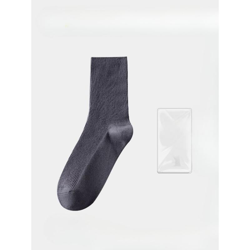 Female Spring and Autumn Color Boneless Deodorizing Sweat Absorbing Pile Socks