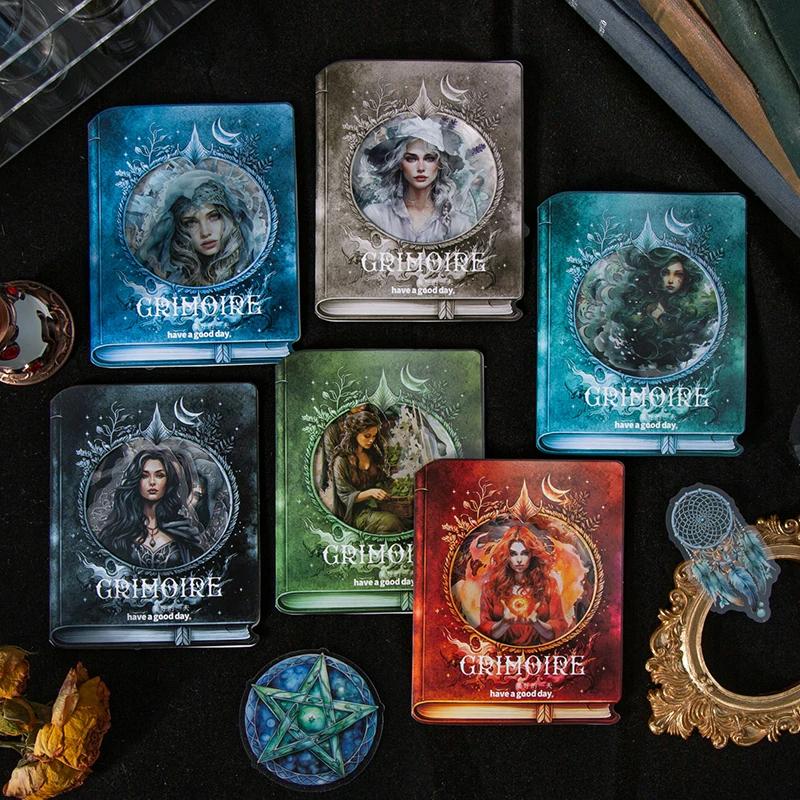 40 ks/balení Vintage Magické Nálepky Dekorativní Scrapbooking Deník Album Ručně Vyráběné Junk Journal Potřeby