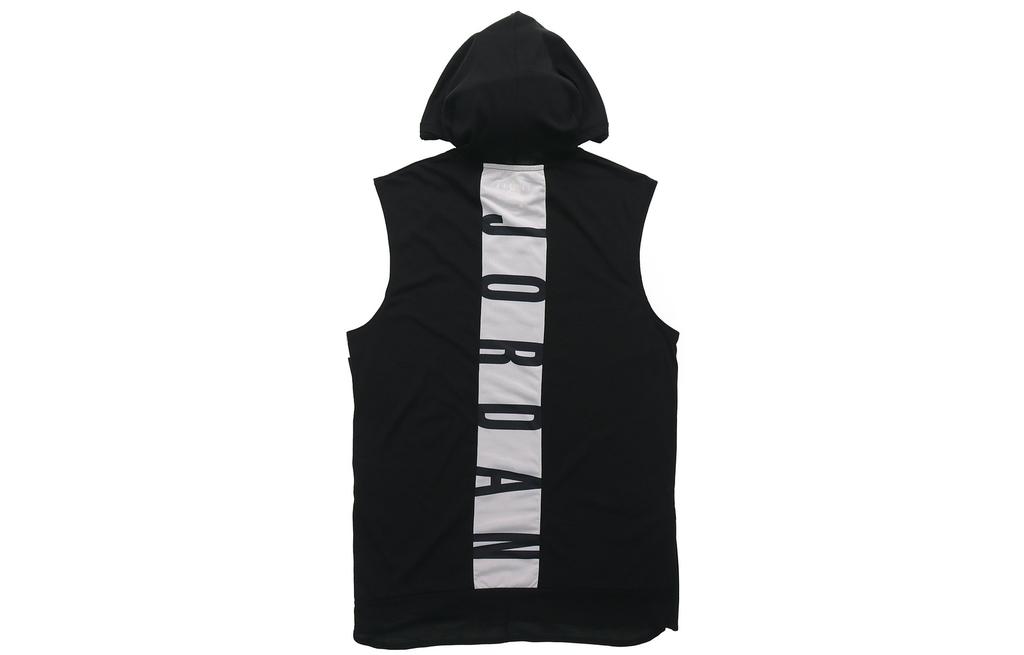Jordan Gilet da Basket Senza Maniche con Cappuccio Air Dri-Fit con Stampa di Lettere CW0373-010