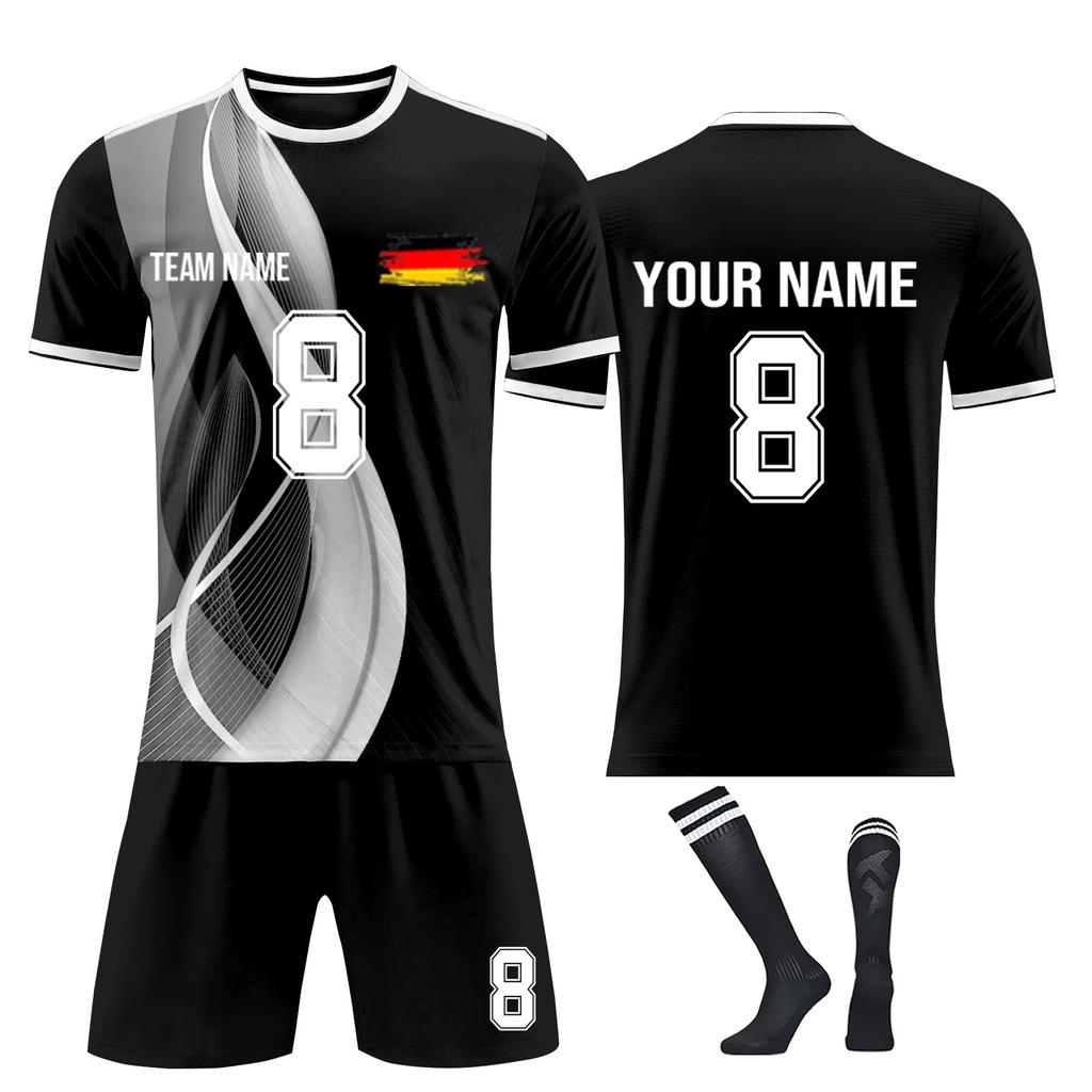 Personalised Shirts Kit Mens Girls With Name Number Custom Football Jerseys For Boys Training Suit
