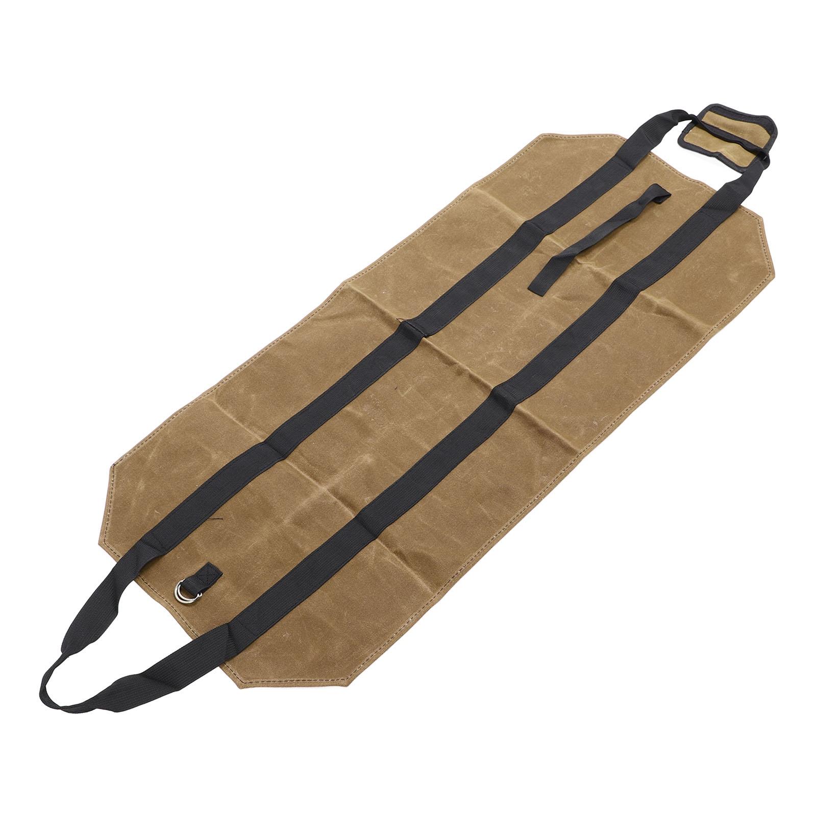 

Waxed Log Carrier Bag Firewood Holder Fireplace Wood Stove Accessories Water Resistant Log Carrying Bag