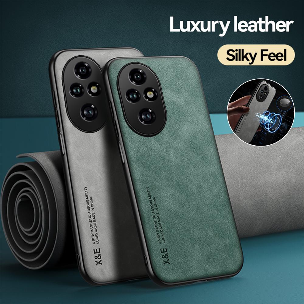 Magnetic Leather Case For Honor200 Honor 200 Pro 200Pro 5G Shockproof Soft Back Cover Honar Honer 200 Pro 200Pro 5G