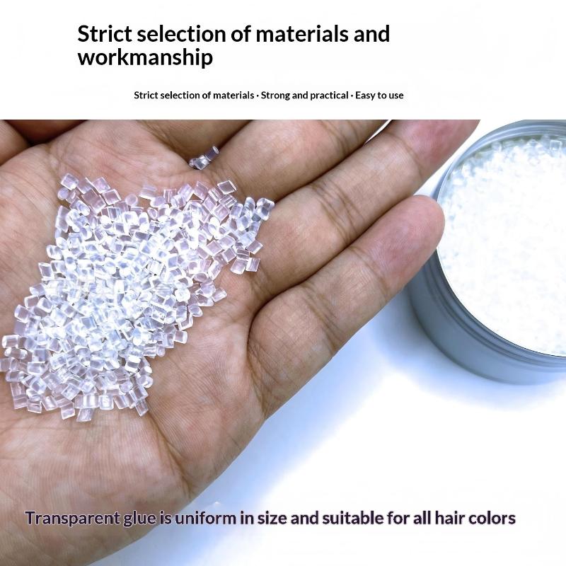 30/50G Nano Haarverlängerung Keratin-Perlen Italienischer Haarkleber-Kügelchen Schnellschmelzend Starke Haftung Für Salon-Haarverlängerungs-Bonding