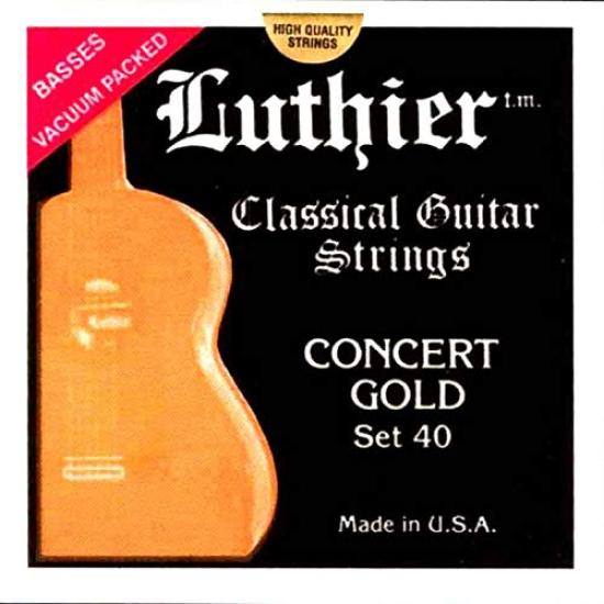 

Luthier Guitar Strings Gold Set Classical/Flamenco LU-40 (High) золотой