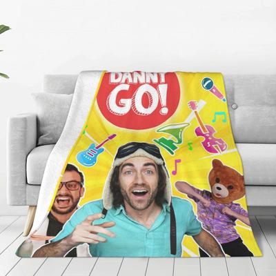 Danny Go Kreskówka Edukacja Muzyczna Polarowe Kocyki Taneczny Koc na Sofę Kanapę Ciepłe Narzuty Kołdra Oddychający
