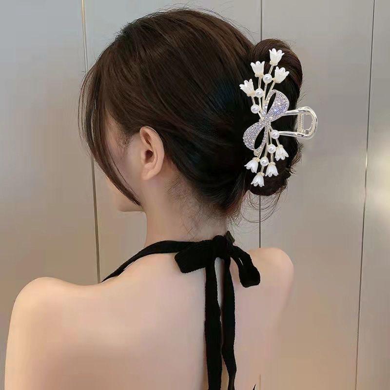 Alloy Womens Back-of-Head Grabber Large High-End Hair Claw Clip Summer 2026 Shark Clip Headpiece Japan and Korean Style